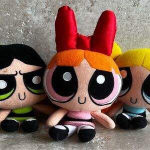Cartoon Network Powerpuff Girls Plush Trio - Red, Orange, Blue